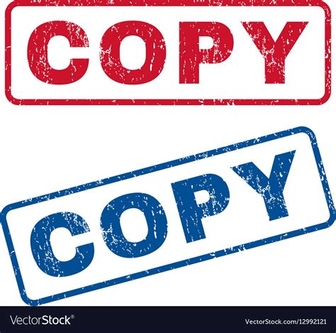 Copy rubber stamps Royalty Free Vector Image - VectorStock