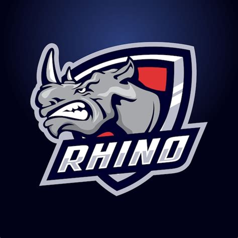 Premium Vector | Rhino mascot logo