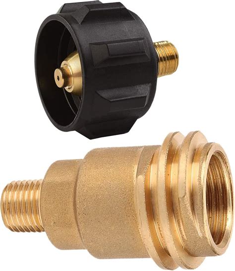 QCC1 Acme Nut Propane Gas Fitting Adapter, 1/4 Inch Male Pipe Thread ...