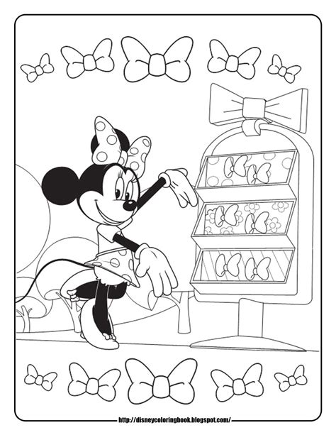 Minnie Mouse Clubhouse Coloring Pages