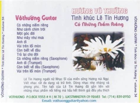 Nhạc hòa tấu Tình khúc Lê Tín Hương – Guitar Vô Thường – Thế Giới Đĩa