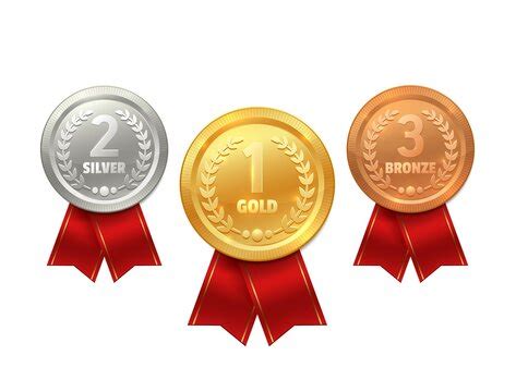 1st 2nd 3rd Place Medals