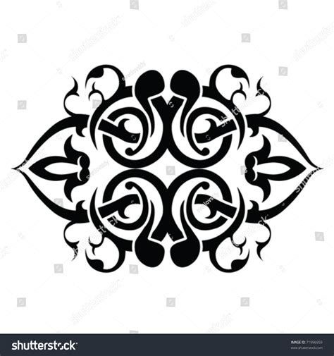 Arabic Floral Pattern Stock Vector Illustration 71996959 : Shutterstock