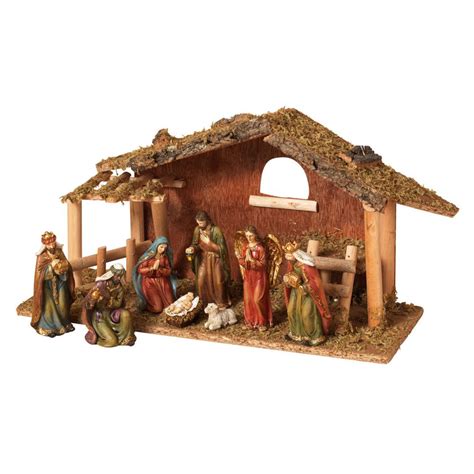 National Tree Company 72 in. Nativity Scene with Clear Lights-DF ...