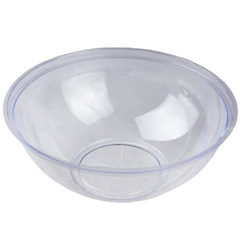 4 Pack | Clear Round Disposable Serving Bowls | 4 Qt Large Plastic ...