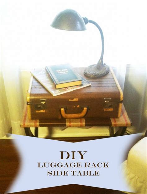 DIY : Luggage Rack Side Table - Danielle Hatfield