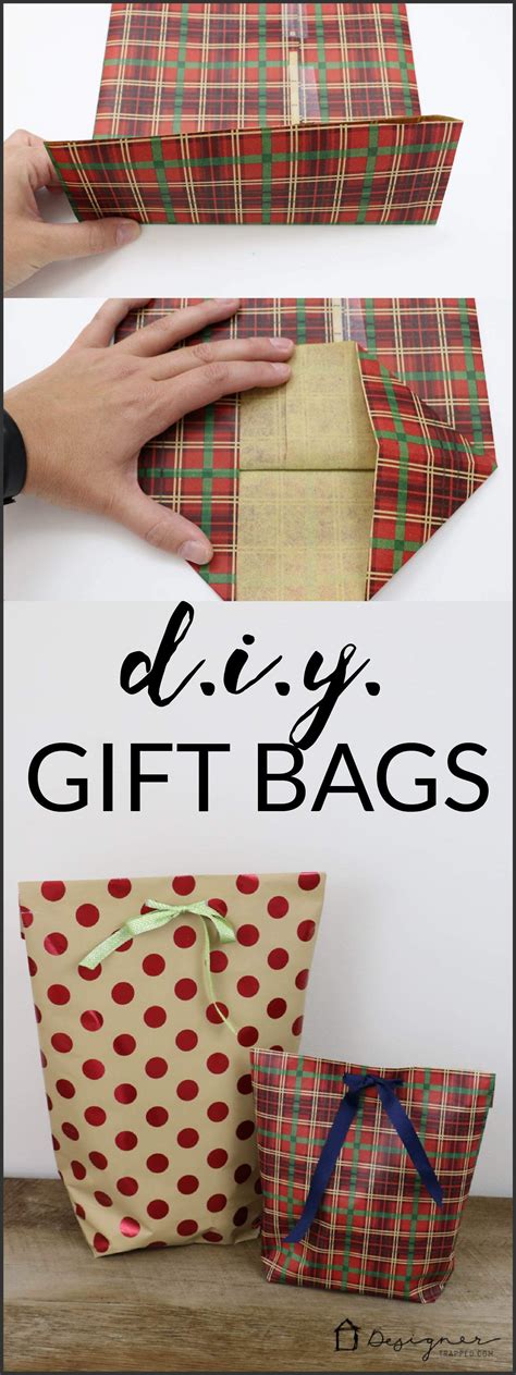 A MUST PIN FOR THE HOLIDAYS! Learn how to make a DIY gift bag from ...