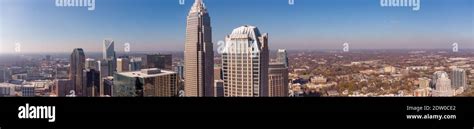 Aerial panorama Truist Bank Tower Downtown Charlotte NC USA Stock Photo ...