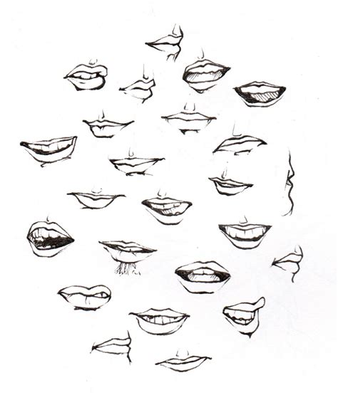 Lips Drawing Reference and Sketches for Artists