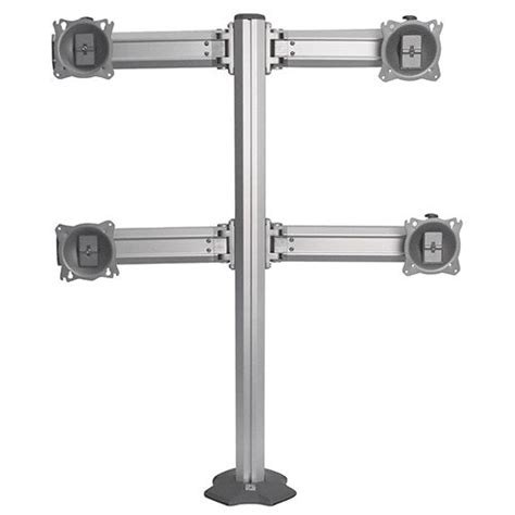 Chief Adjustable Array Quad (2x2) Grommet Monitor Stand Silver - The ...