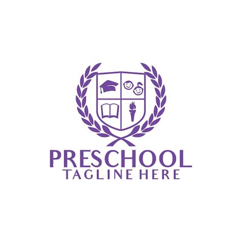 Logotipo preescolar | Vector Premium