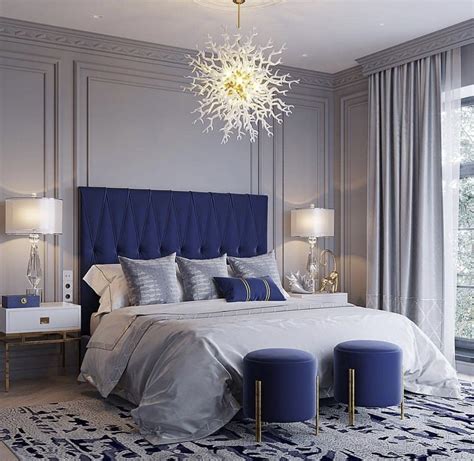 10+ Blue And White Bedroom Decor – DECOOMO