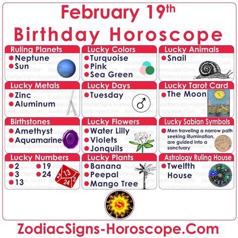 February 19 Zodiac – Complete Birthday Personality and Horoscope in ...