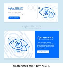 Cyber Security Banner Design Vector Stock Vector (Royalty Free ...