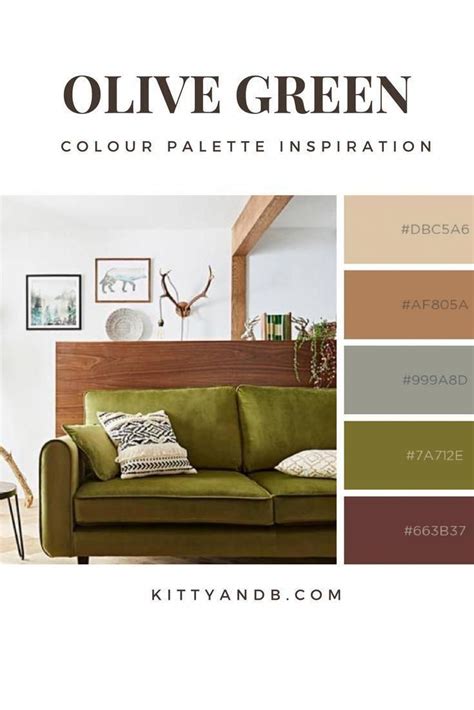 Olive green and brown colour palette. Let's talk about green colour sc ...