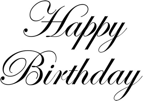 Happy Birthday Text PNG Pic PNG, SVG Clip art for Web - Download Clip ...