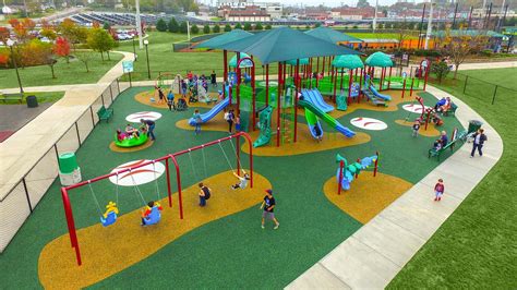 Colorful Playgrounds | Playground design, School playground design ...