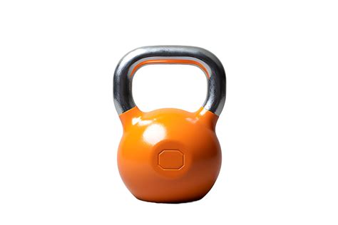 an orange kettlebell on a transparent background,AI Generative 30724584 PNG