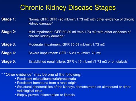 Chronic Kidney Disease Stages / Your kidneys filter wastes and excess ...