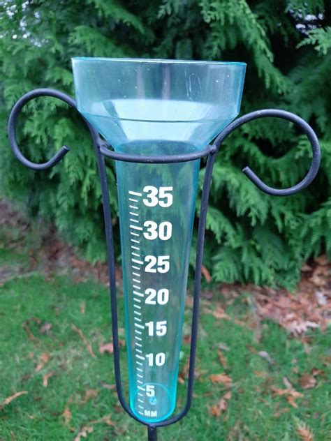 Rain Gauge With Steel Frame and Plastic Rain Collector – Garden Market ...