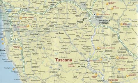 Tuscany & Umbria - Driving - Map | Italy In 2019 | Tuscany Map ...