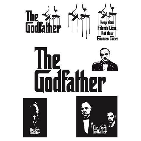 The Godfather Svg, Godfather Vector, The Godfather Clipart, | Inspire ...