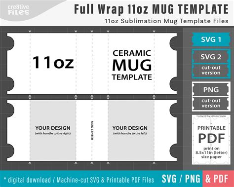 Mug Sublimation Template