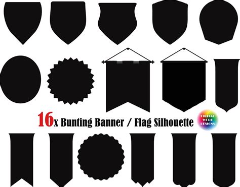 Banners SVG, Pennant Svg, Bunting Flag Svg, Banner Cut File For Cricut ...