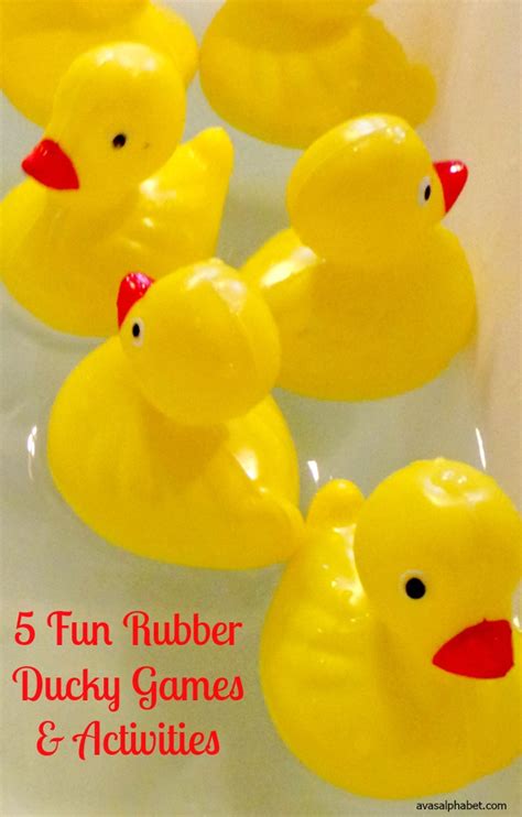 Five Fun Rubber Ducky Games and Activities - Ava's Alphabet