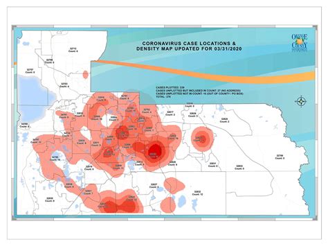 Orange County Hot Zone Map of Coronavirus Case Locations : r/orlando