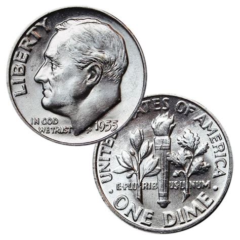 1946 - 1964 - 90% Silver Roosevelt Dimes BU Mixed Dates | Great ...