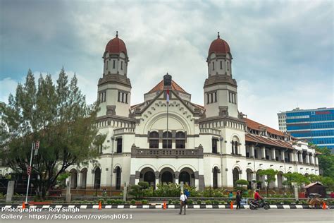 Lawang Sewu ("Thousand Doors") is a landmark in Semarang, Central Java ...