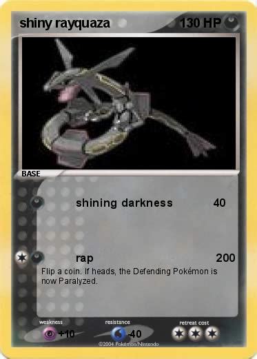 Pokémon shiny rayquaza 5 5 - shining darkness - My Pokemon Card