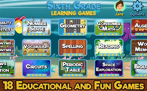 Sixth Grade Learning Games for Android - APK Download