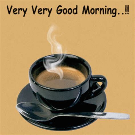 Very Very Good Morning Coffee GIF - VeryVeryGoodMorning Coffee Hot ...