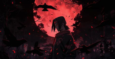 Itachi Uchiha 4K Naruto Red Night Wallpaper, HD Anime 4K Wallpapers ...