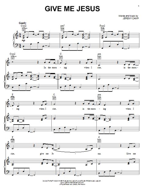 Give Me Jesus | Sheet Music Direct