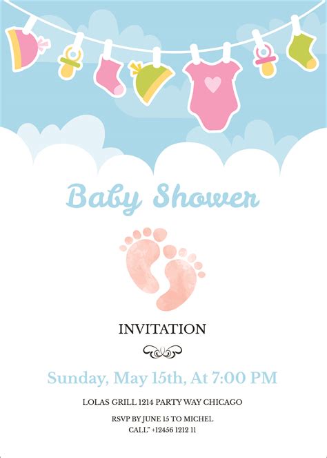 Free Baby Shower Invitation Templates Microsoft Word - Tisnyi.com