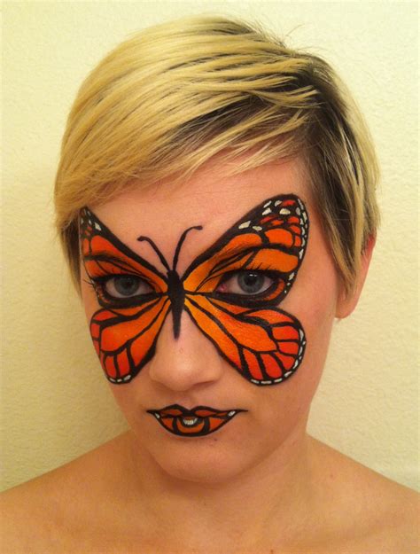 Monarch Butterfly Face Paint by throughtherain67 on DeviantArt