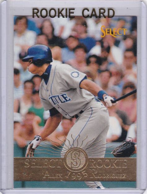 ALEX RODRIGUEZ Select AROD RC Baseball ROOKIE CARD Seattle Mariners NY ...