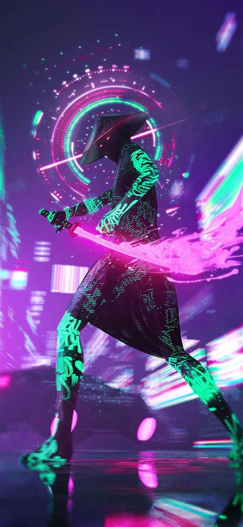 4K Neon Wallpaper - iXpap