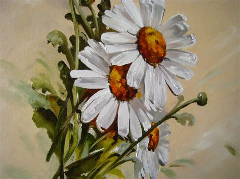 Daisy Flower Painting