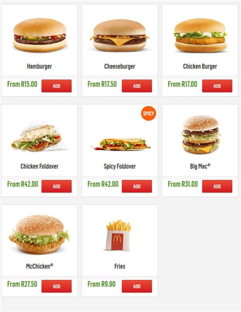 McDonald's Menu Prices & Specials