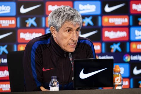 FC Barcelona Coach Setien Speaks On Levante, Trincao, Stats And Winning ...