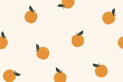 Orange background, cute desktop wallpaper | Premium Photo - rawpixel