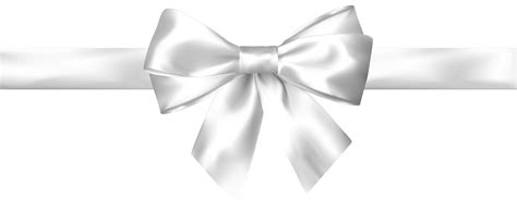 White Bow Transparent PNG Clip Art Image | Gallery Yopriceville - High ...