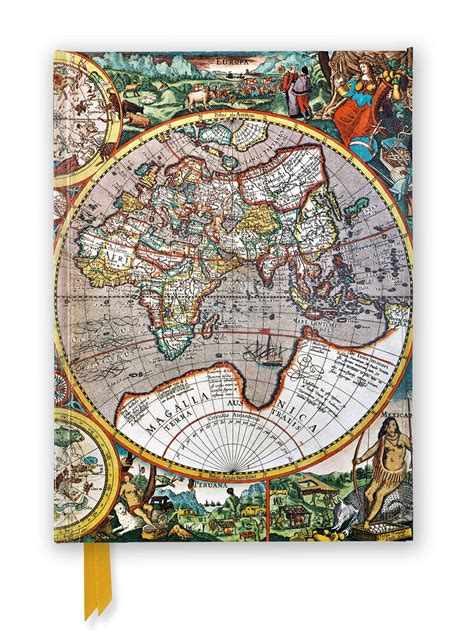 Pieter van den Keere: Antique Map of the World (Foiled Journal) - Book ...