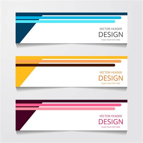 Free Vector | Abstract design banner web template with three different ...