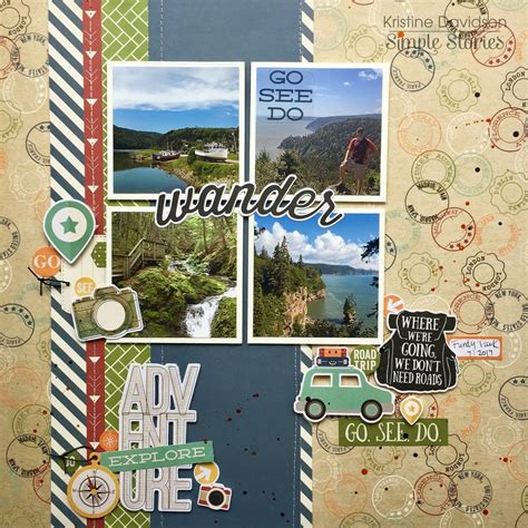 Go See Do * Simple Stories | Vacation scrapbook, Travel scrapbook pages ...