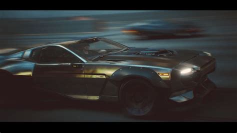 CYBERPUNK 2077 PHOTOMODE: Silver Sports Car Night Drive